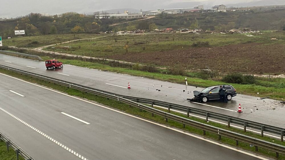 Aksident në autostradën  Ibrahim Rugova 