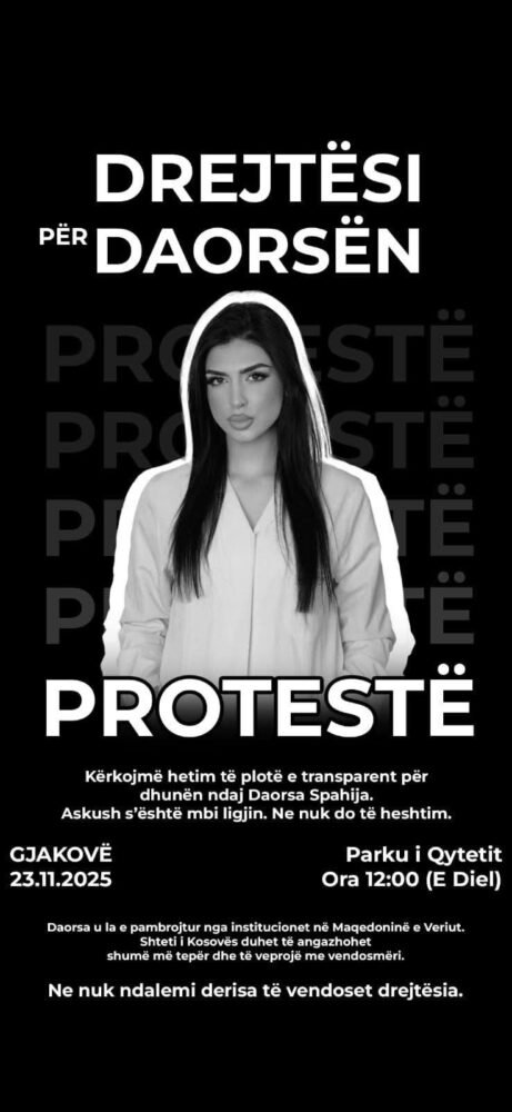  Drejtësi për Daorsën   të dielën protestohet në Gjakovë