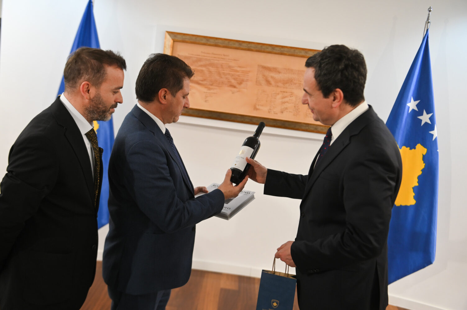 Kryeministri Kurti mirëpret Kryetarin e Bashkisë Hora e Arbëreshëve