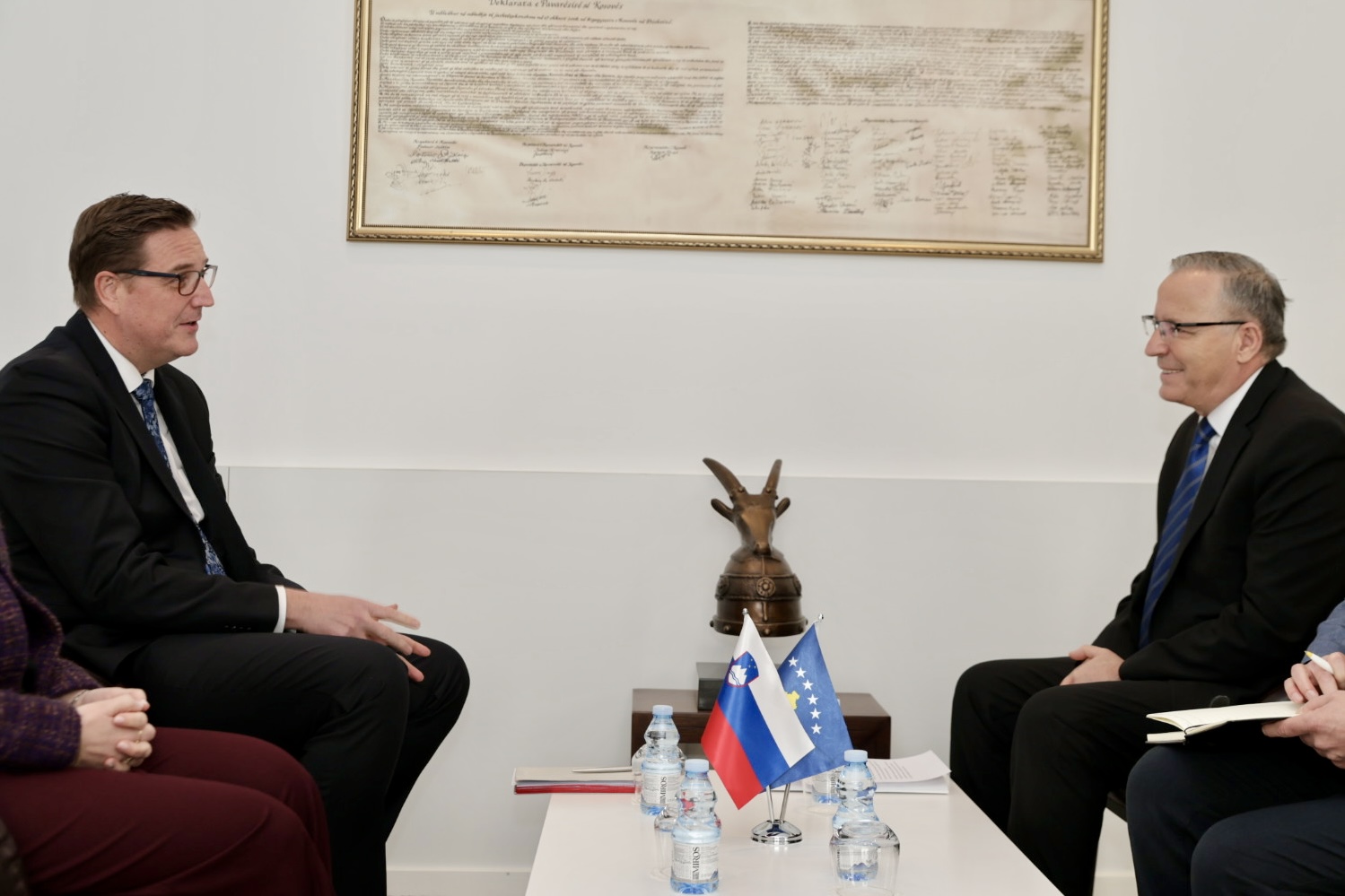 Hamza takon ambasadorin Blaj  kërkon mbështetjen e Sllovenisë për rrugën evropiane të Kosovës