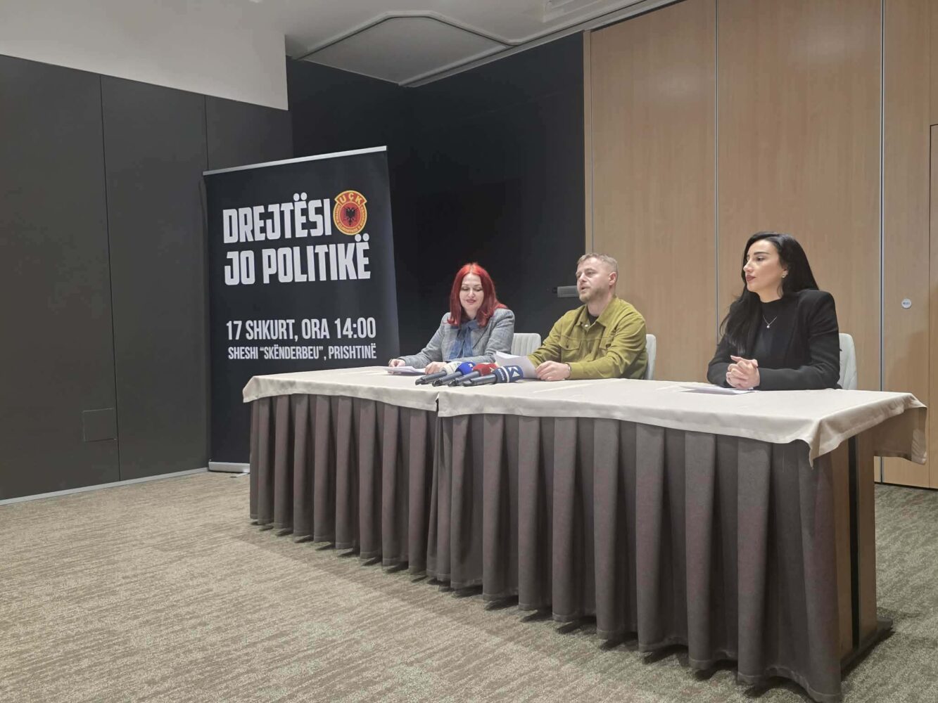  Drejtësi  jo politikë   protestë paqësore më 17 shkurt në mbrojtje të çlirimtarëve që po mbahen në Hagë