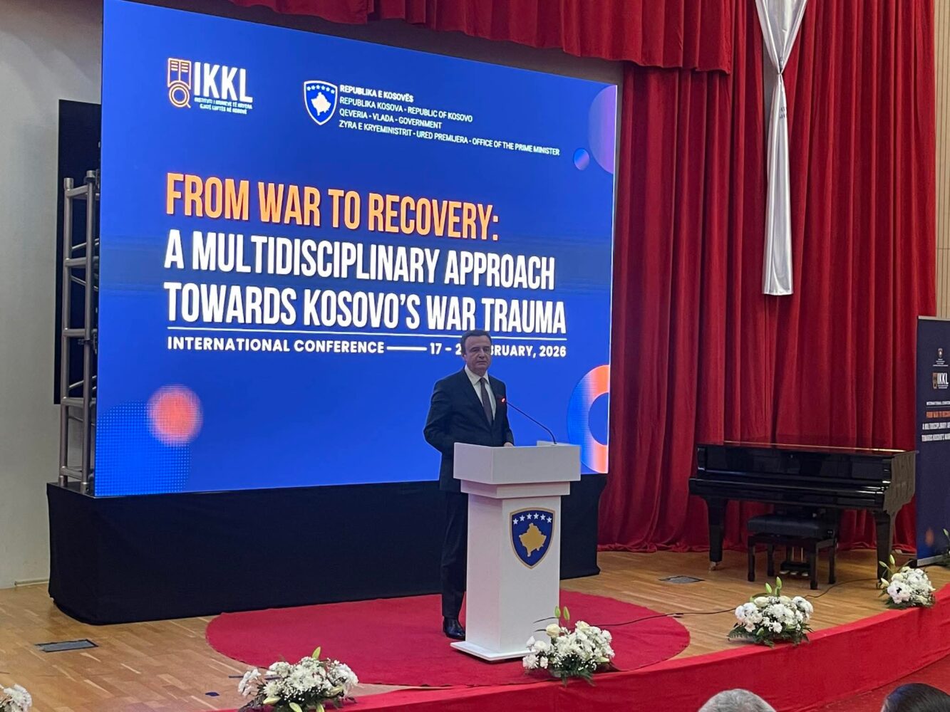Hapet konferenca shkencore për traumën e luftës në Kosovë  Kurti  Dokumentimi i së vërtetës forcon shtetin