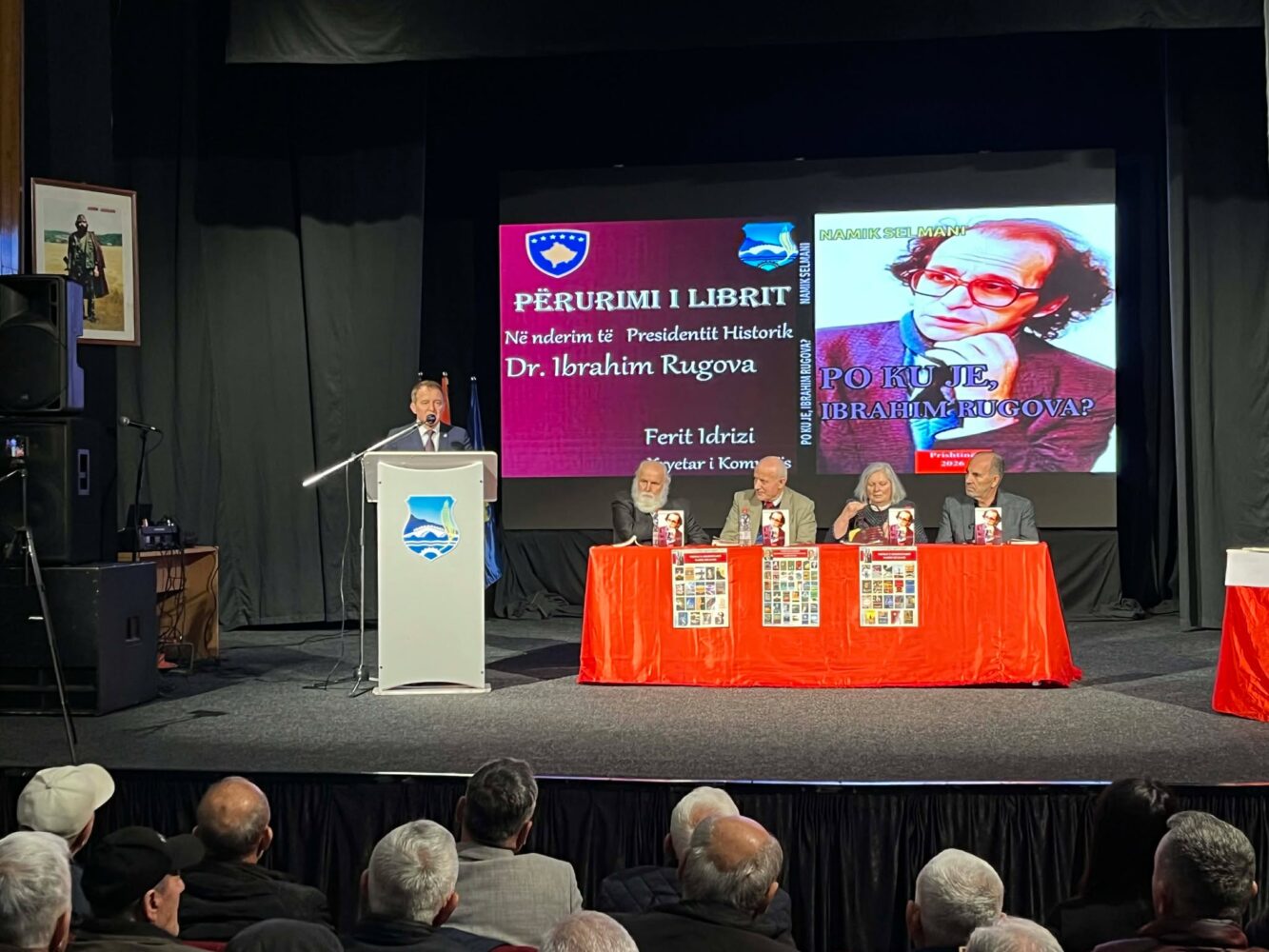 Përurohet libri  Po ku je  Ibrahim Rugova  nga autori Namik Selmani