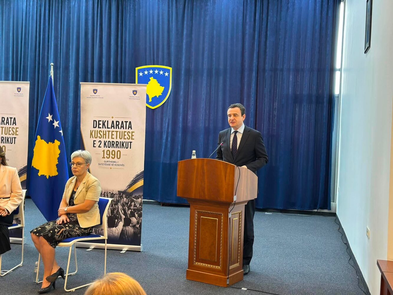 Kurti për Deklaratën Kushtetuese të 2 korrikut  Vullneti legjitim politik i shqiptarëve triumfoi mbi dhunën  shtypjen dhe diskriminimin