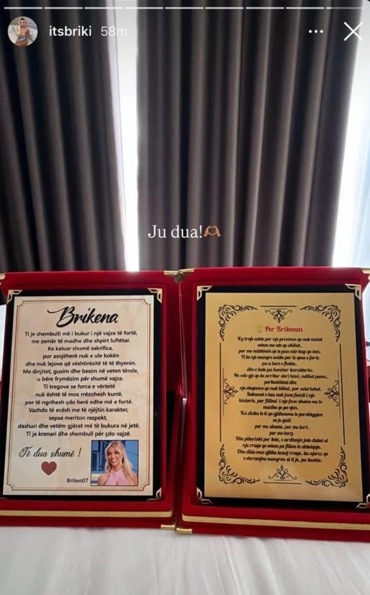 Brikena Selmani surprizohet nga fansat me një trofe dhe një dedikim emocionues