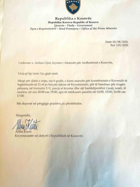 PDK dhe Aleanca konfirmojnë ftesën e Kurtit për takim