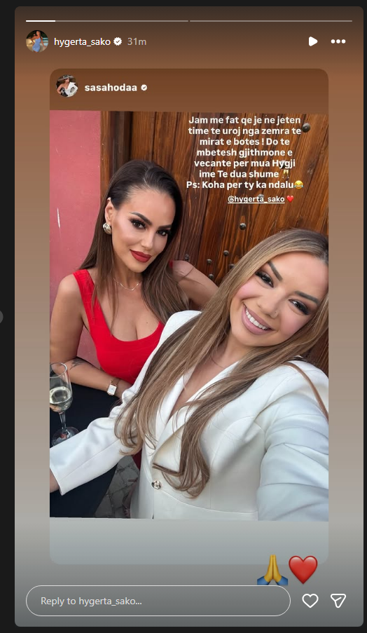 Miqësi e  fortë  edhe pas Bigut  Sasa habit me dedikimin ndaj Hygertes