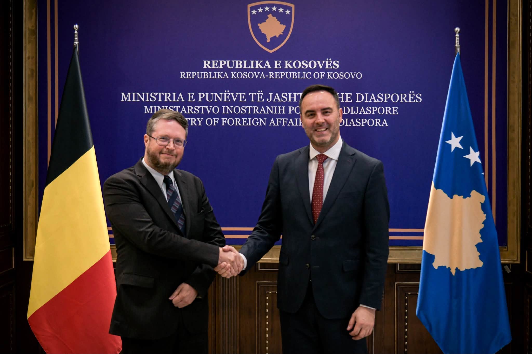 Konjufca pret ambasadorin e ri të Belgjikës në Kosovë